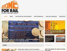 Tablet Screenshot of actionforrail.org